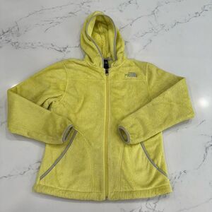 The North Face Osito Teddy Fleece‎ Womens Medium Furry Jacket Long Sleeve Lime